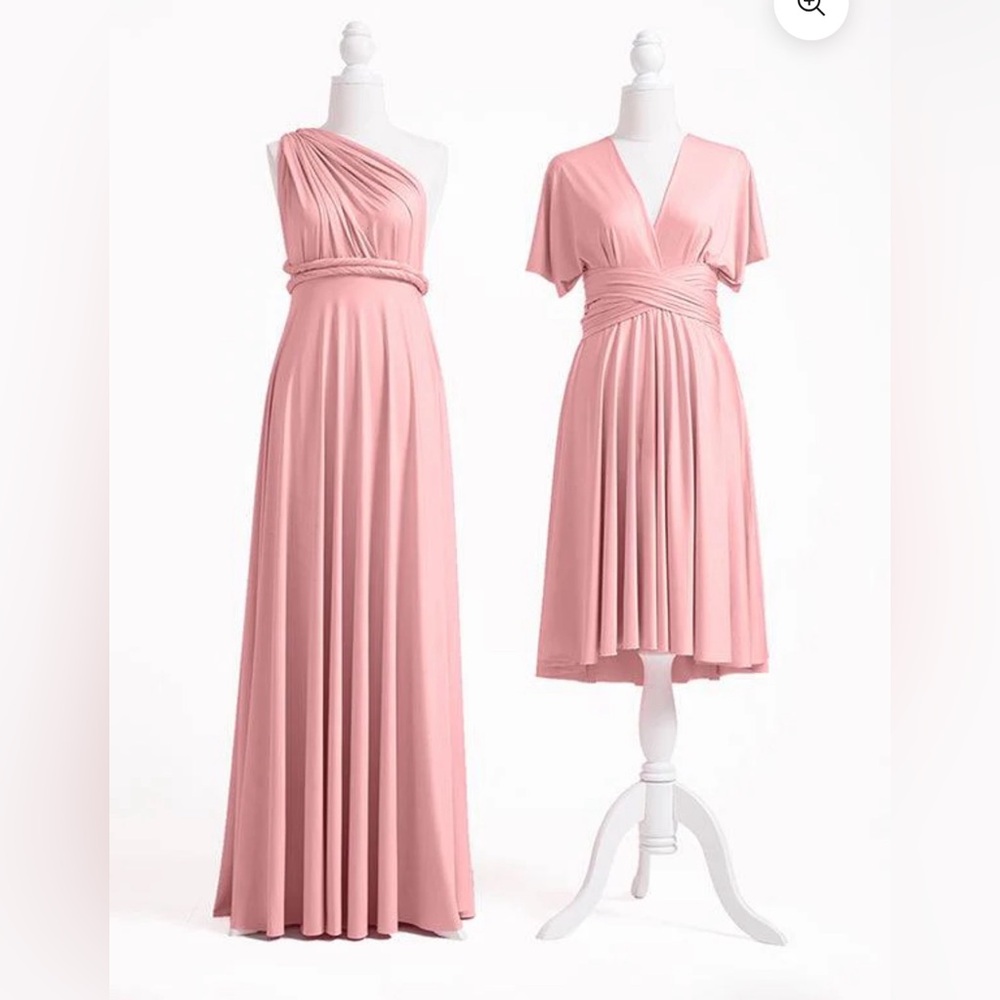 Infinity Bridesmaid Dress - dusty rose